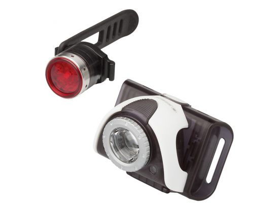 Набор налобный фонарь LED Lenser B3, white + B2R Back, red